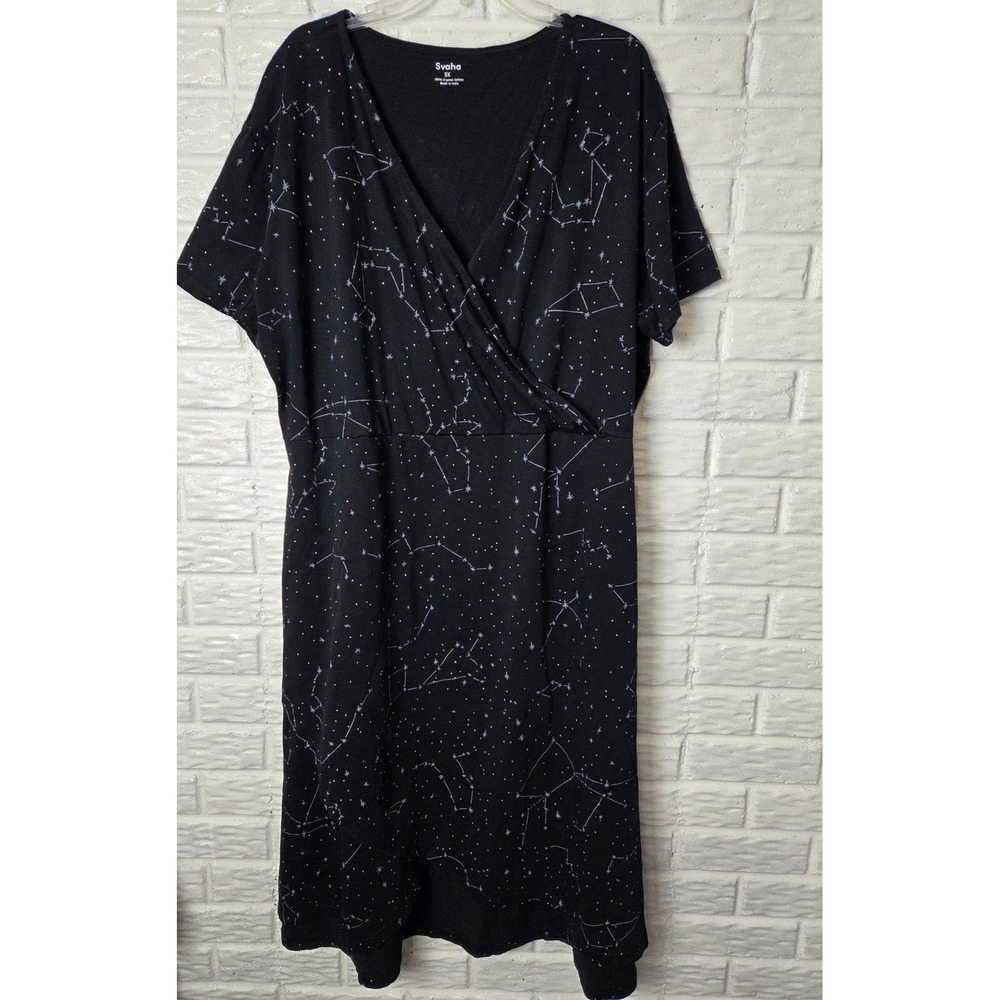 SVAHA Constellations Twirl Dress with Pockets Glow-in-the-dark Size 5X